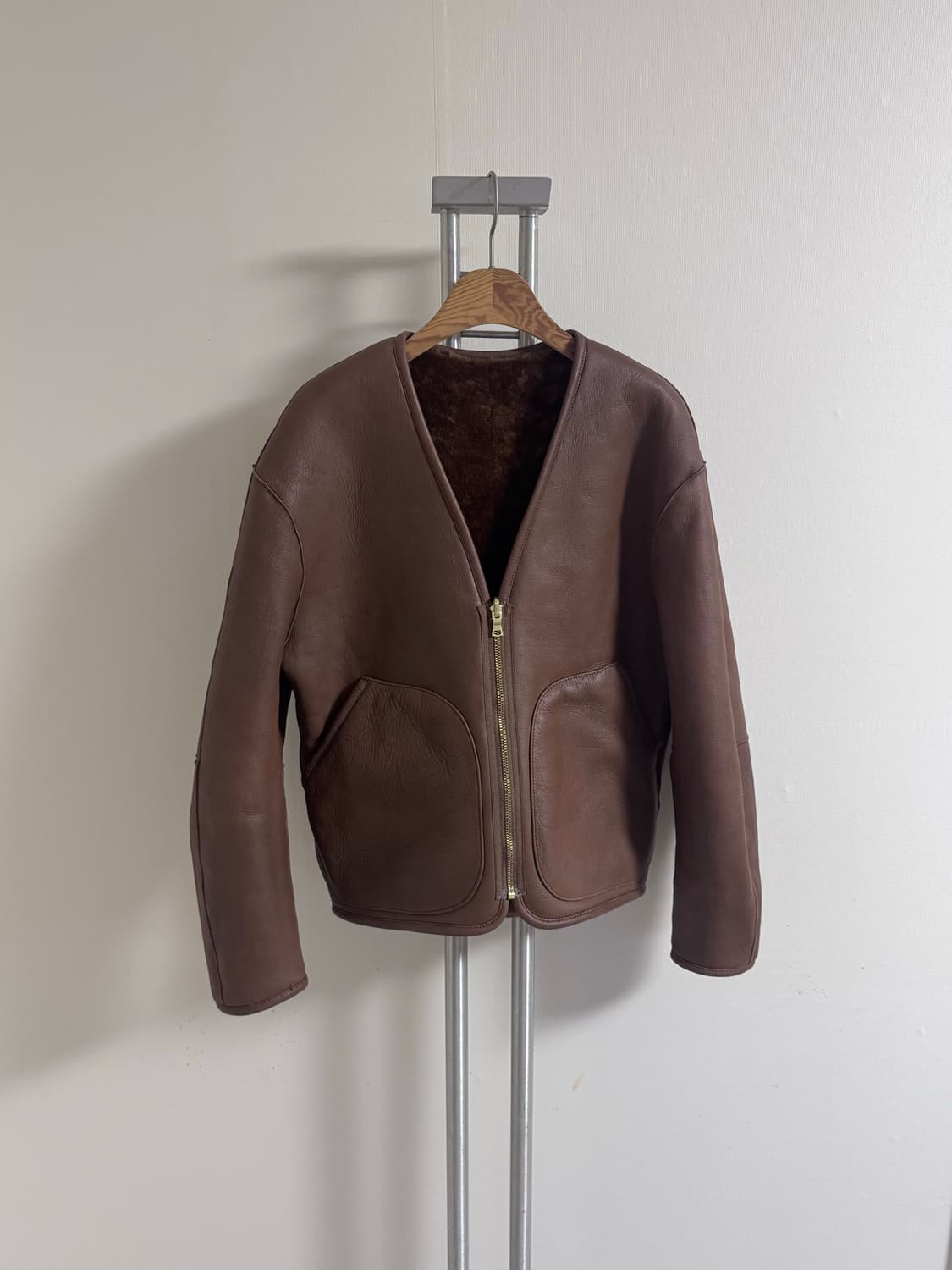 스티븐알란 여성 양털 양면 무스탕 S 상품이미지5