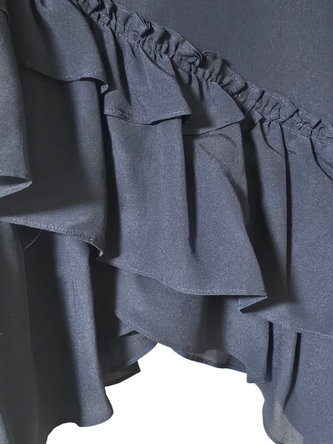 클럽모나코 언발 러플 스커트 네이비 55 | 세련된 A라인 상품이미지9