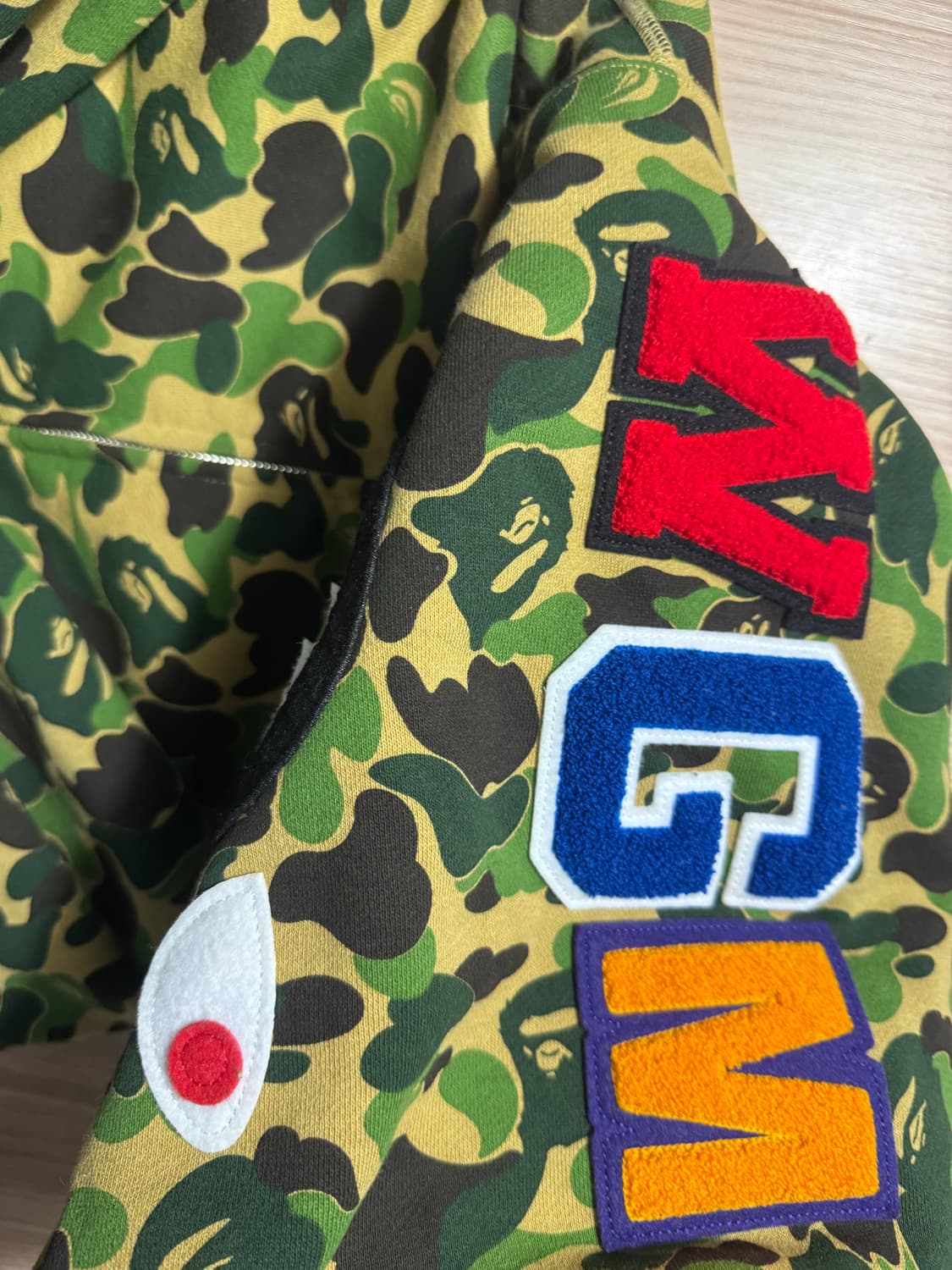 베이프 샤크 후드집업 아수라 XL 상품이미지3