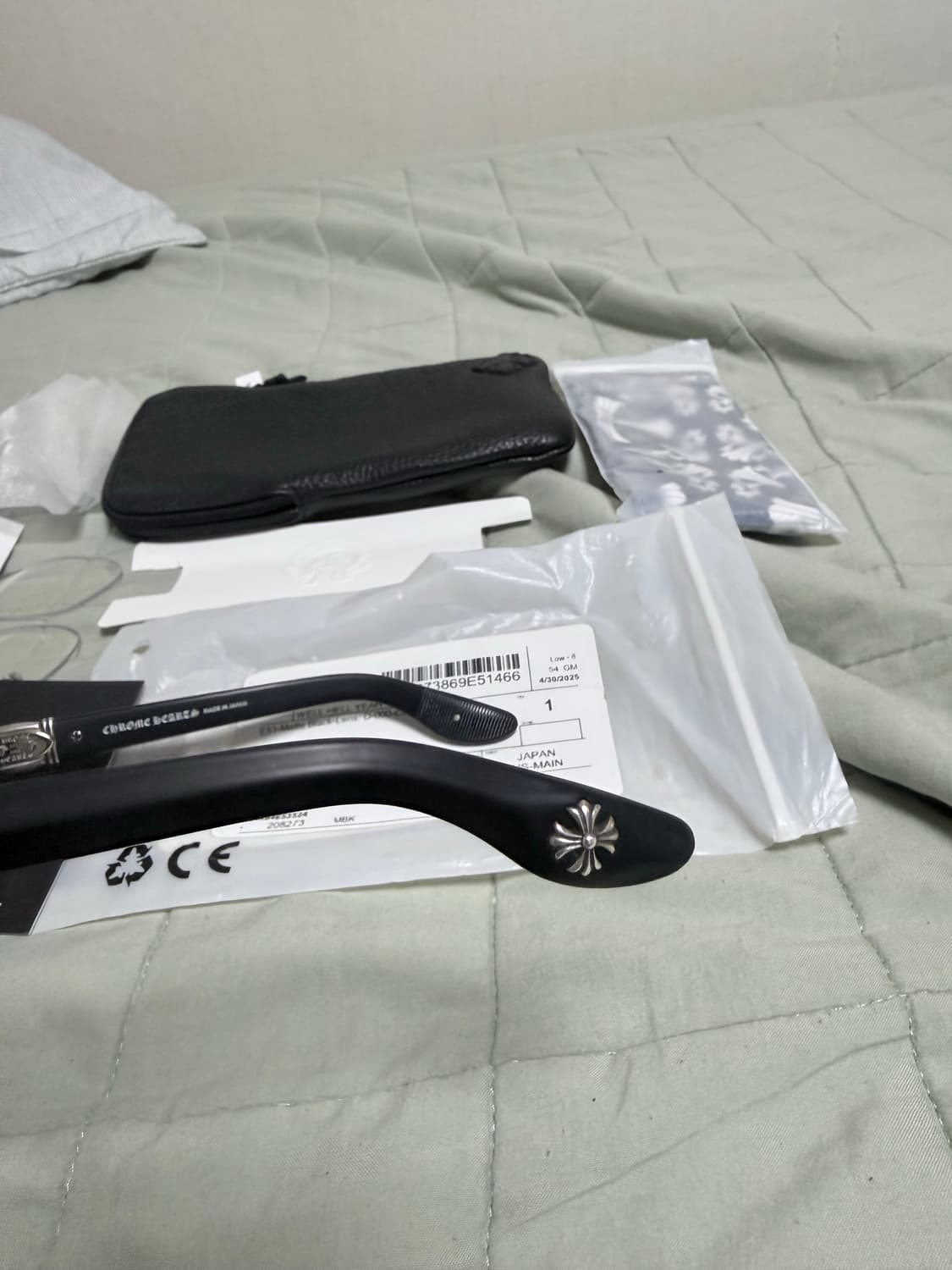 크롬하츠 WELL HELL YEAH 웰헬예 안경 51사이즈 무광블랙 상품이미지10