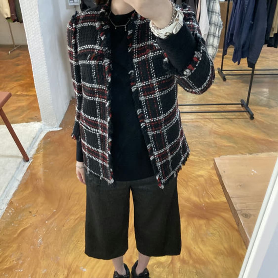 MSGM 컨템포러리 프린지 디테일 트위드 자켓 상품이미지7