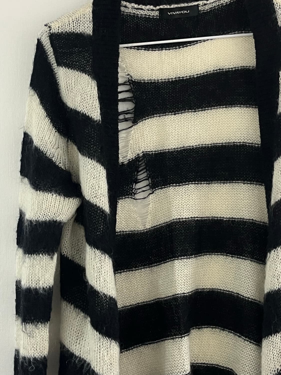 Grunge Stripe Cardigan 상품이미지3