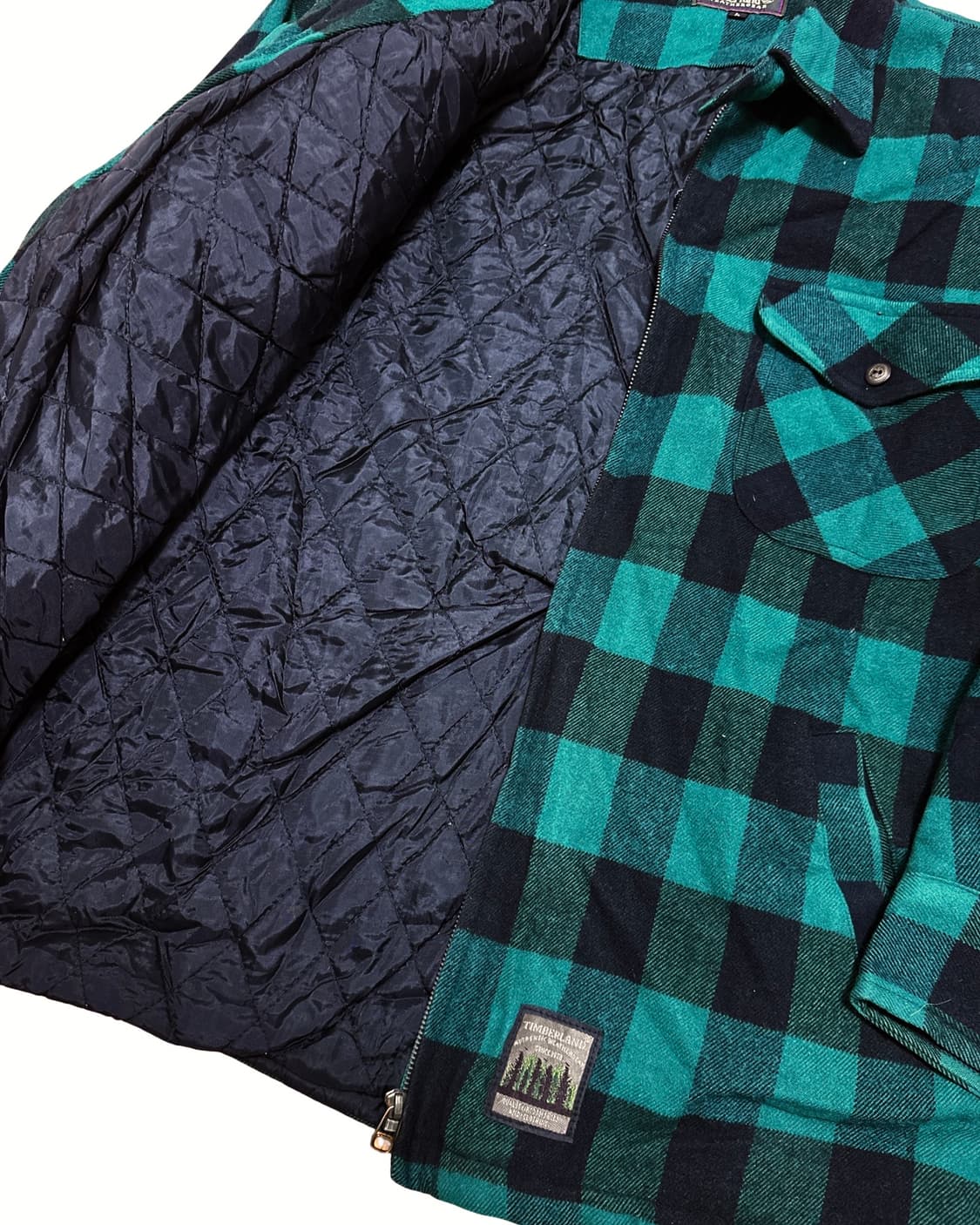 팀버랜드 플란넬 체크 누빔 자켓 상품이미지4