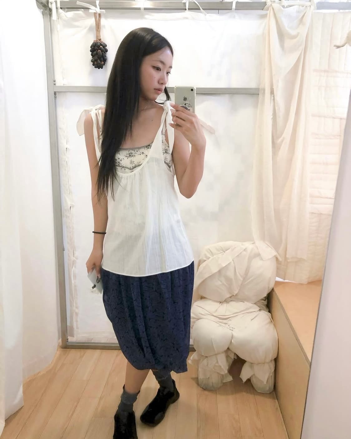 콜로신스 COLOCYNTH Pumpkin Skirt Blue Rose 상품이미지5