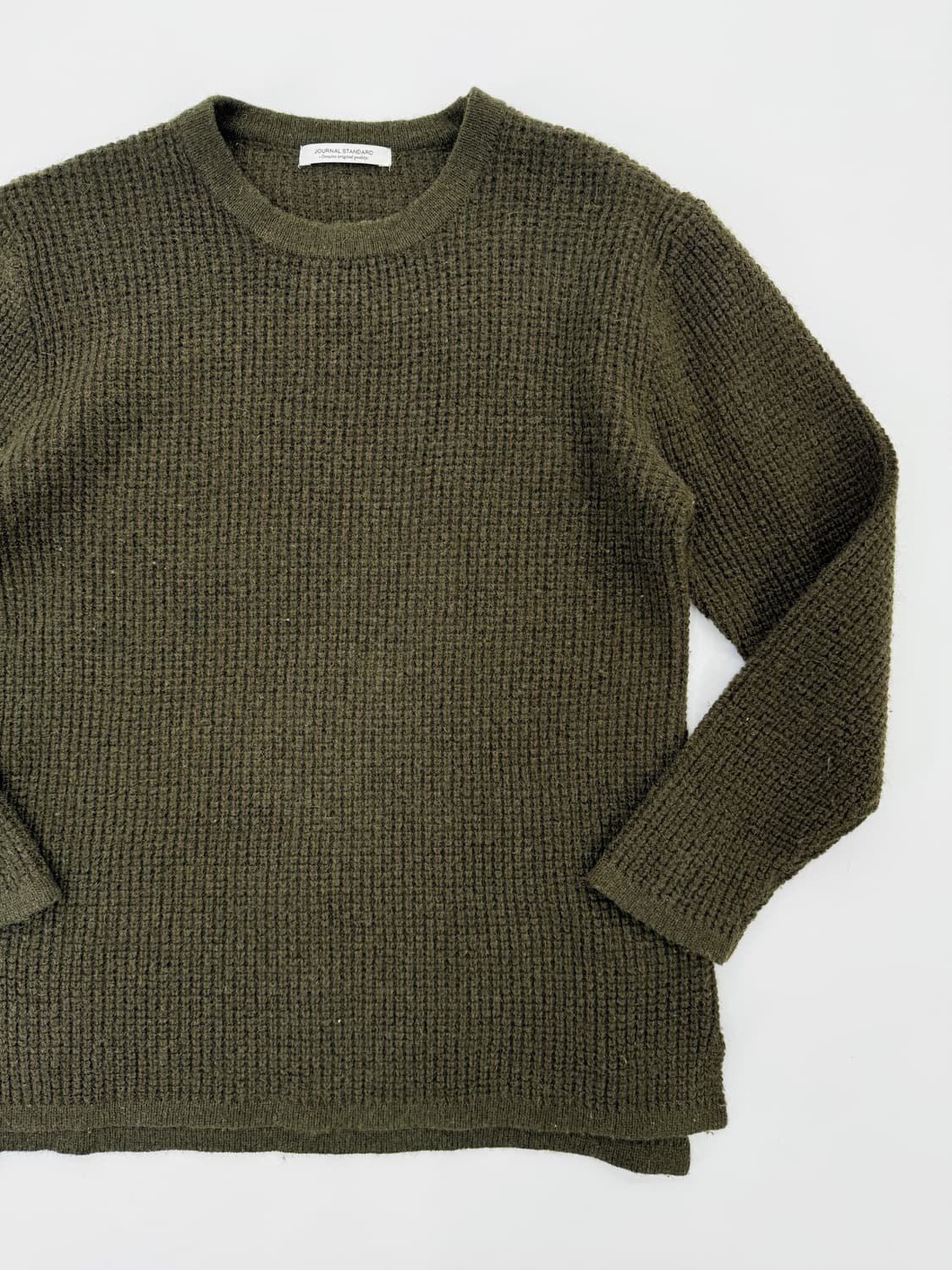 저널 스탠다드 울 와플 니트 크루넥 스웨터 상품이미지2
