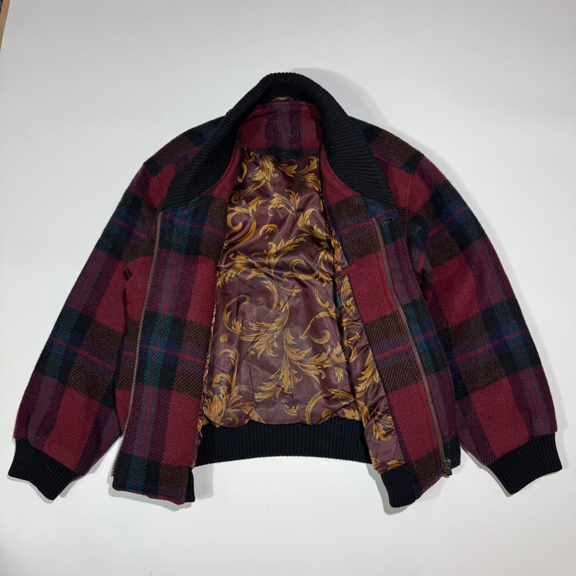 빈티지 벤투라 체크 울 체크 쇼트 자켓 상품이미지5