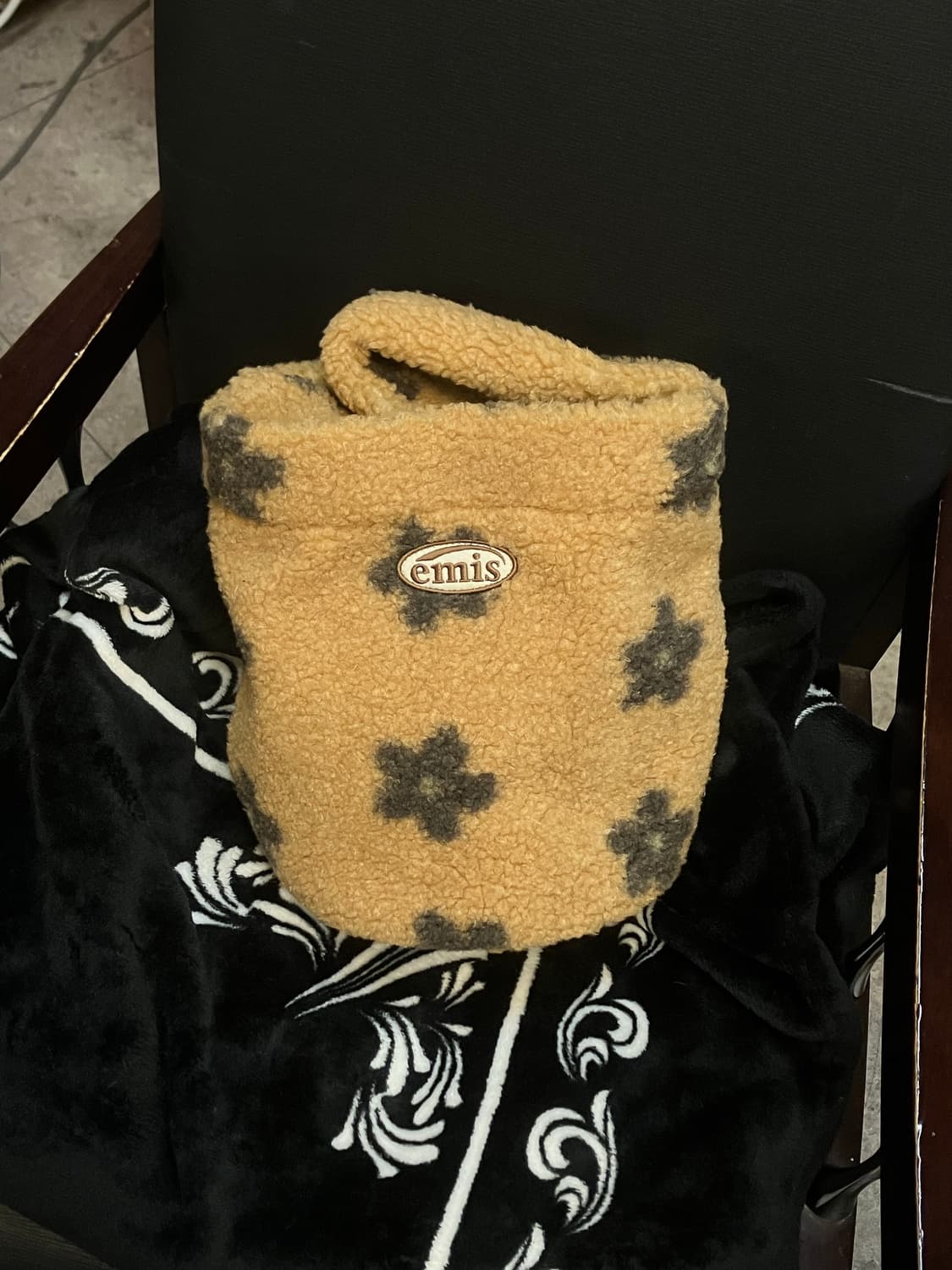 이미스 플라워 부클 토트백 베이지 브라운  #csz3030 상품이미지1