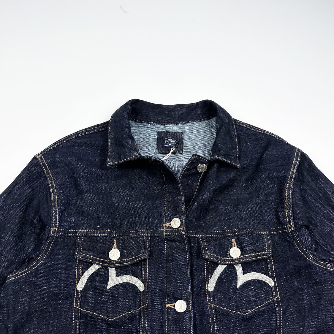 EVISU 에비수 여성 생지 데님 트러커자켓 여성S 상품이미지2