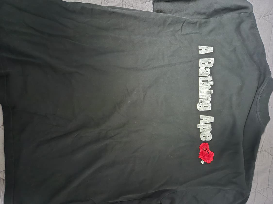 베이프 서큘러 에이프 헤드 릴렉스드핏 티셔츠 블랙 XL 상품이미지3