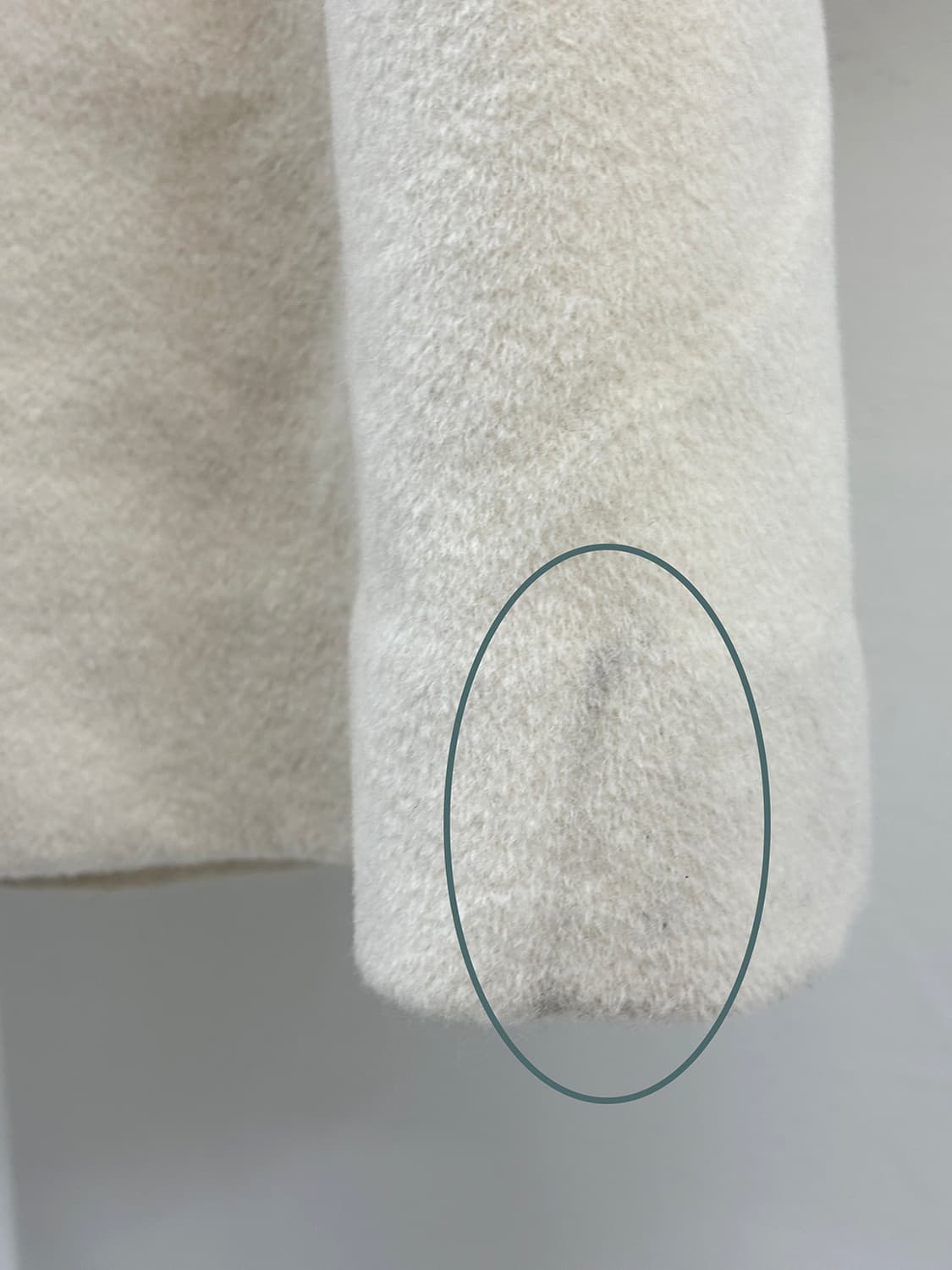 빈티지 화이트 울 코트 상품이미지10