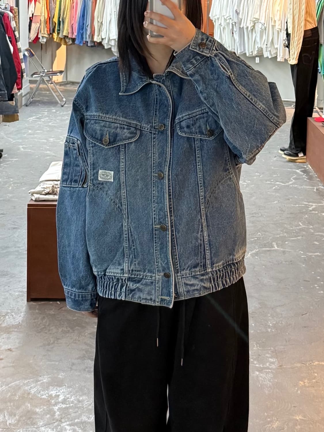 빈티지 올드스쿨 오버 데님 자켓 H1429 상품이미지1