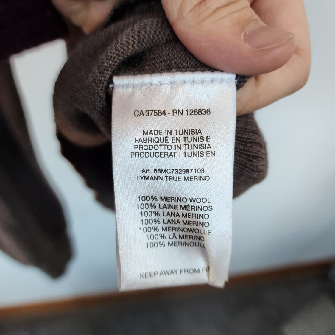 제이린드버그 브이넥 니트 브라운 상품이미지4