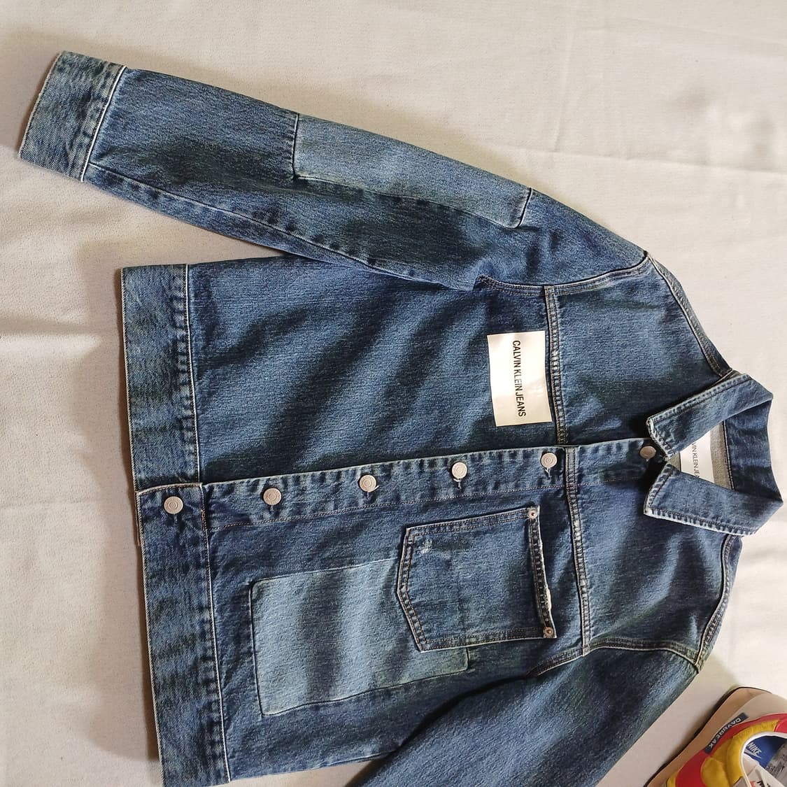 CK 캘빈클라인 데님 패치워크 청자켓 자켓 상품이미지4