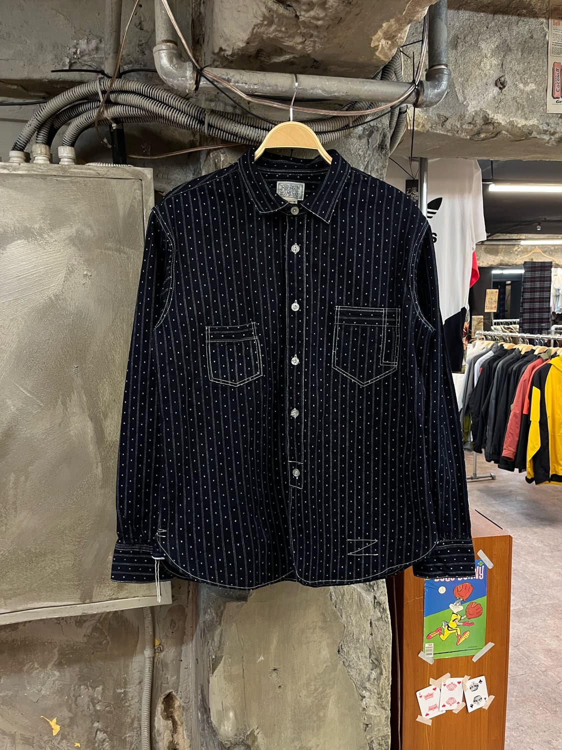 브론슨 와바시 셔츠 네이비 XL #csz1789 상품이미지1