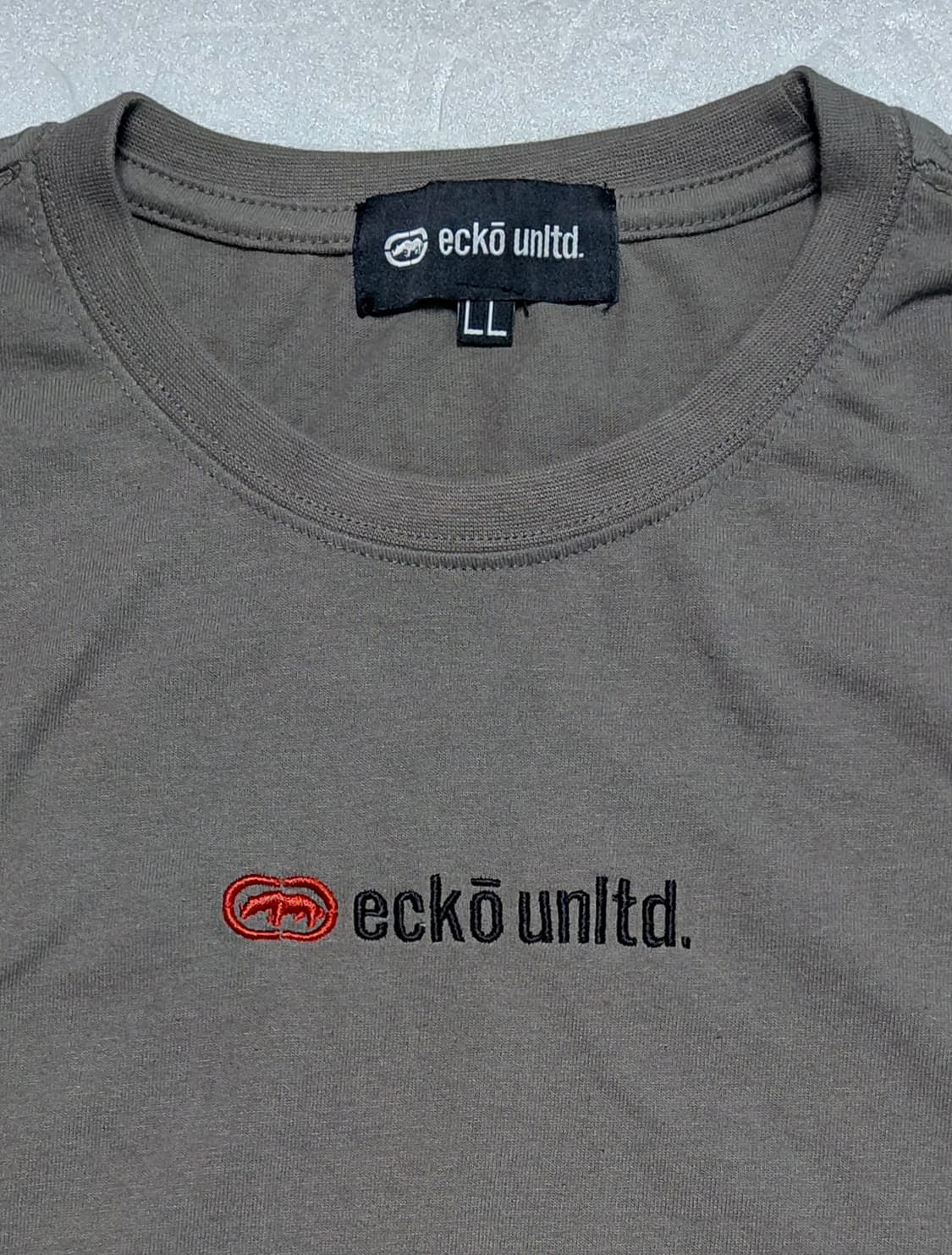 [LL] ecko 언리미티드 백프린팅 반팔 티셔츠 (그레이 브라운) 상품이미지5