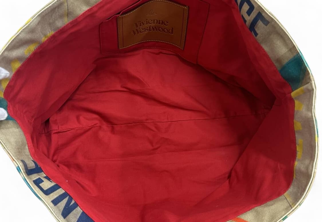 비비안 웨스트우드 레트로 캔버스 토트백 상품이미지7