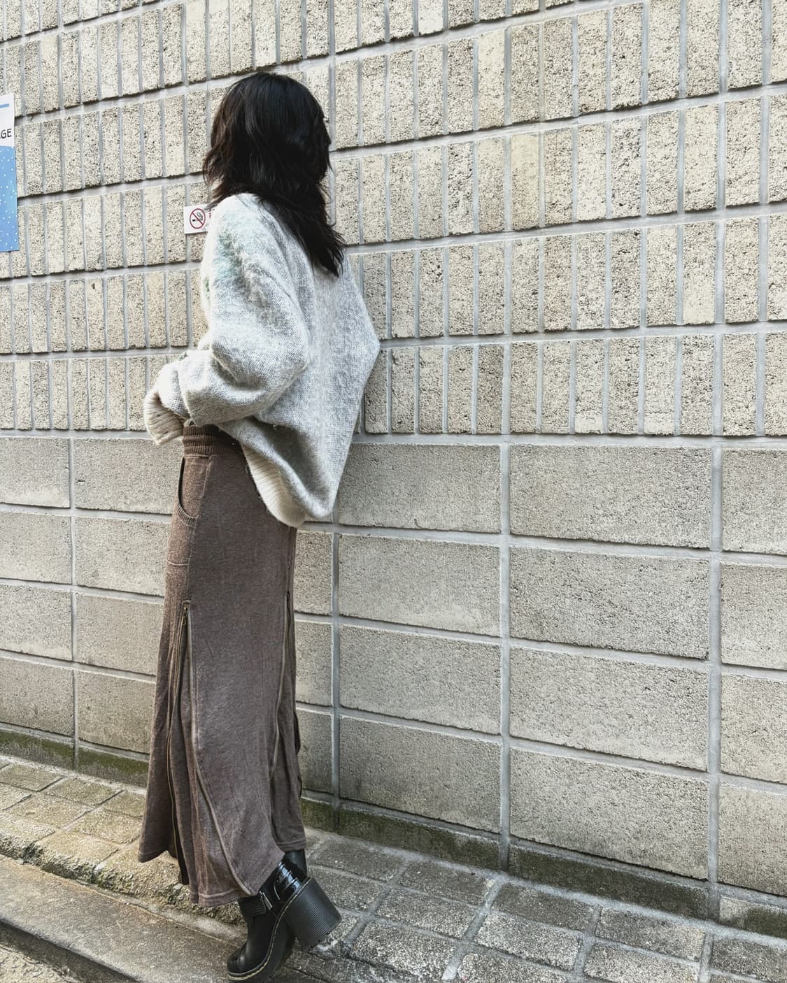 고아 풀 집업 롱 스커트 상품이미지3