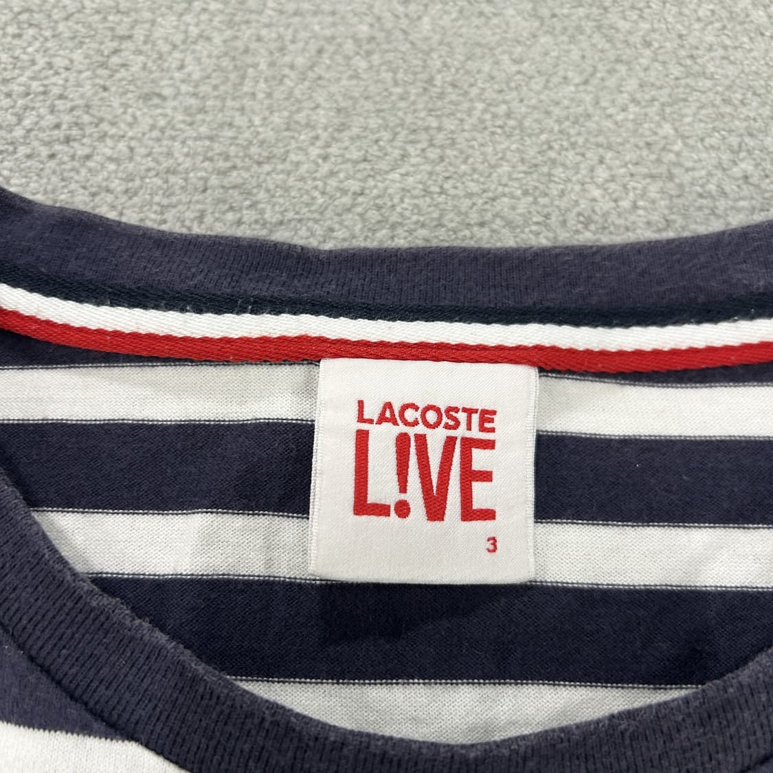 라코스테 라이브 스트라이프 긴팔티 s 상품이미지2