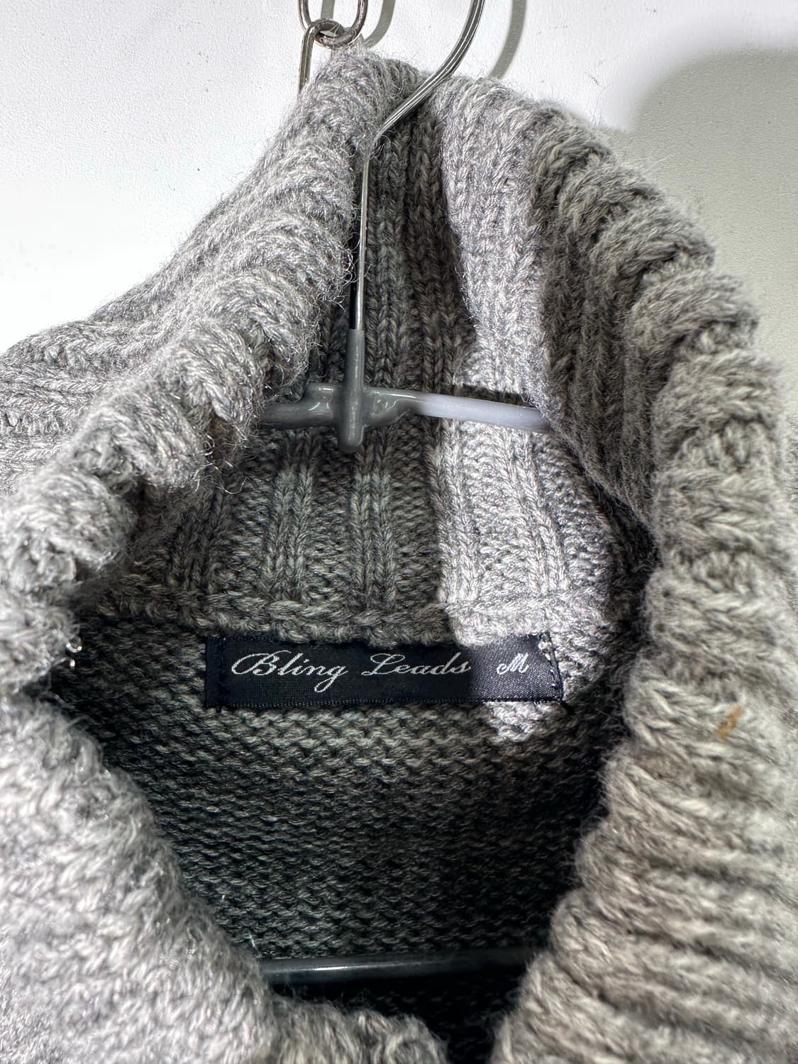 bling leads 니트 블루종 자켓 상품이미지2