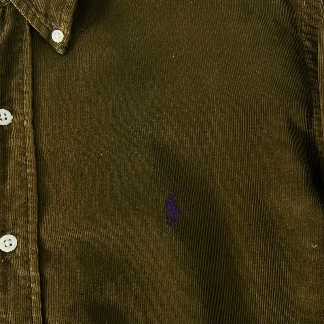 105 폴로랄프로렌 코듀로이 카키브라운 셔츠 상품이미지3