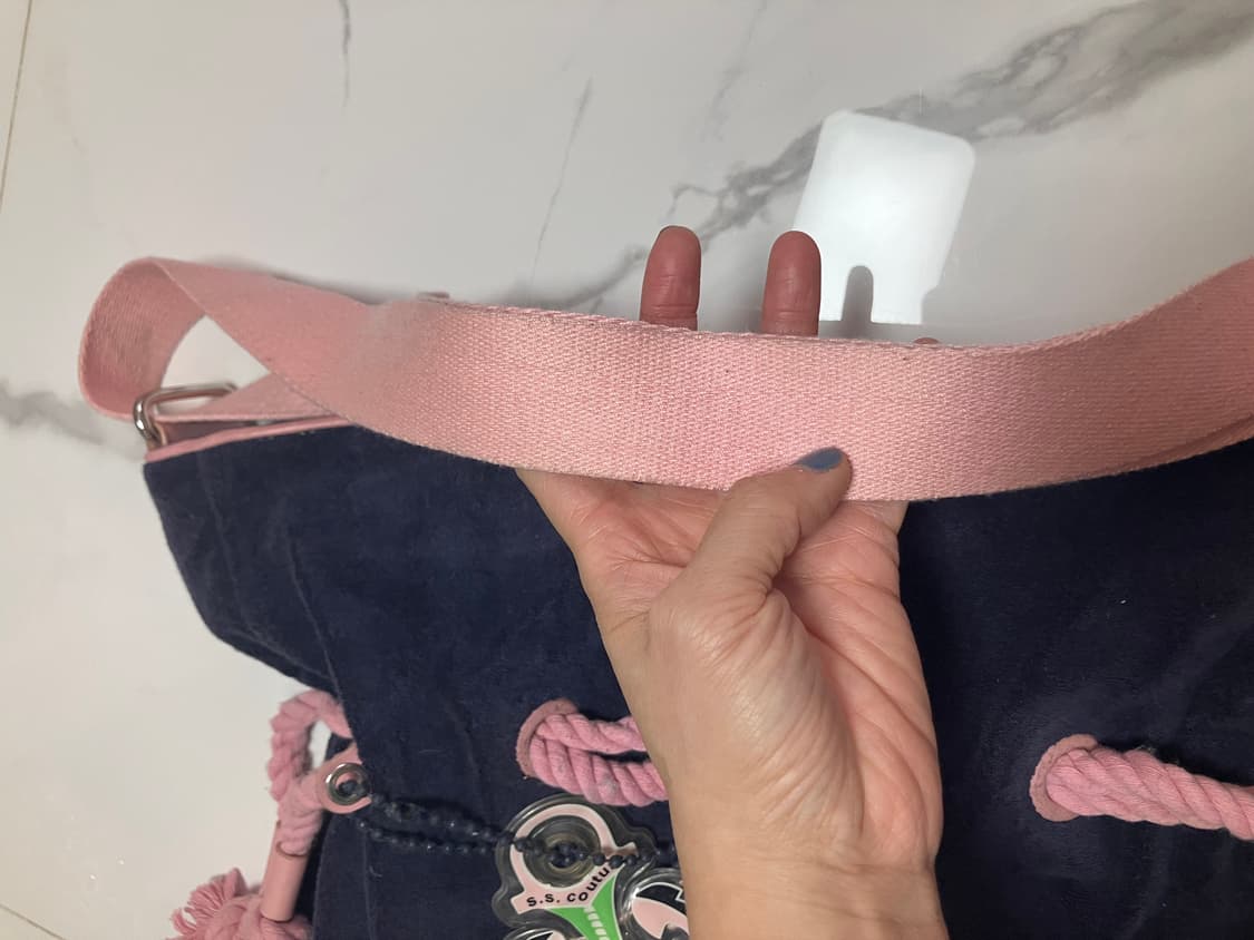 y2k 쥬시 꾸뛰르 juicy couture 숄더백 크로스백 벨루어 비치 상품이미지6