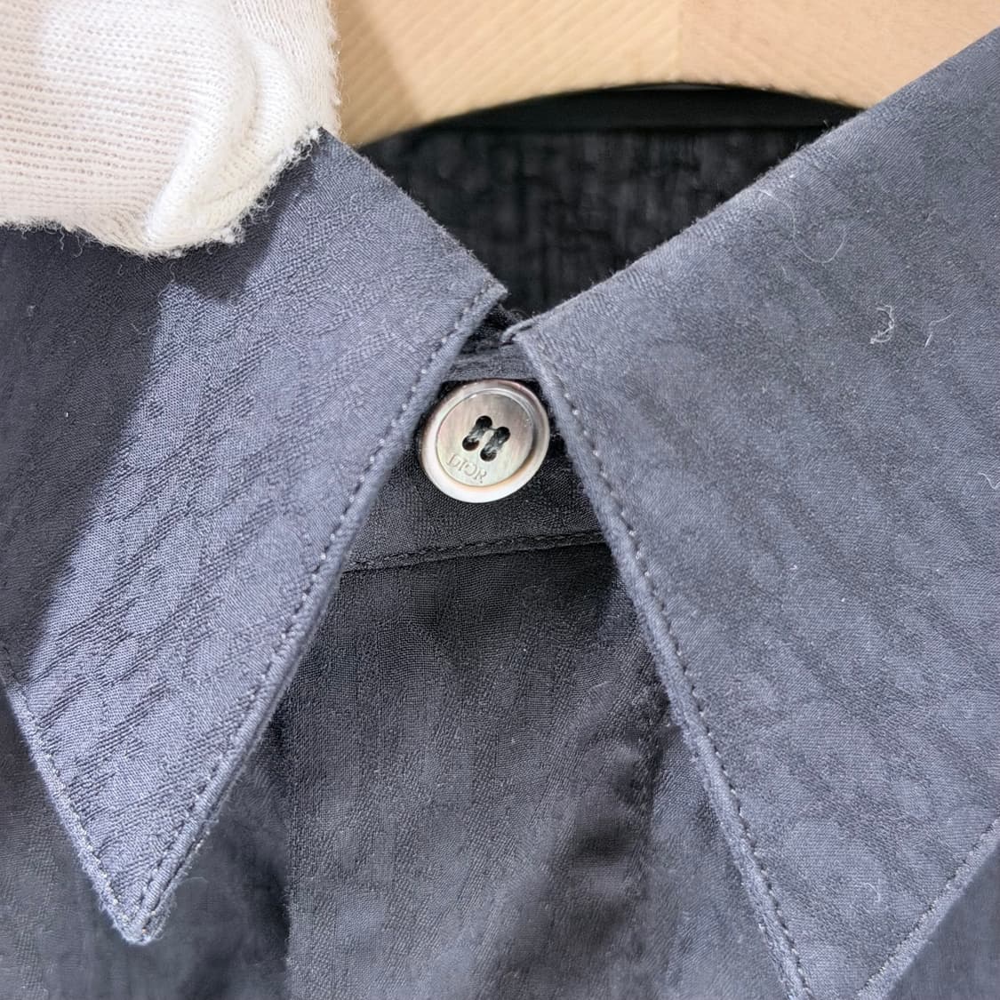 (A+/40) / 디올 오블리크 셔츠 블랙 자카드 상품이미지4