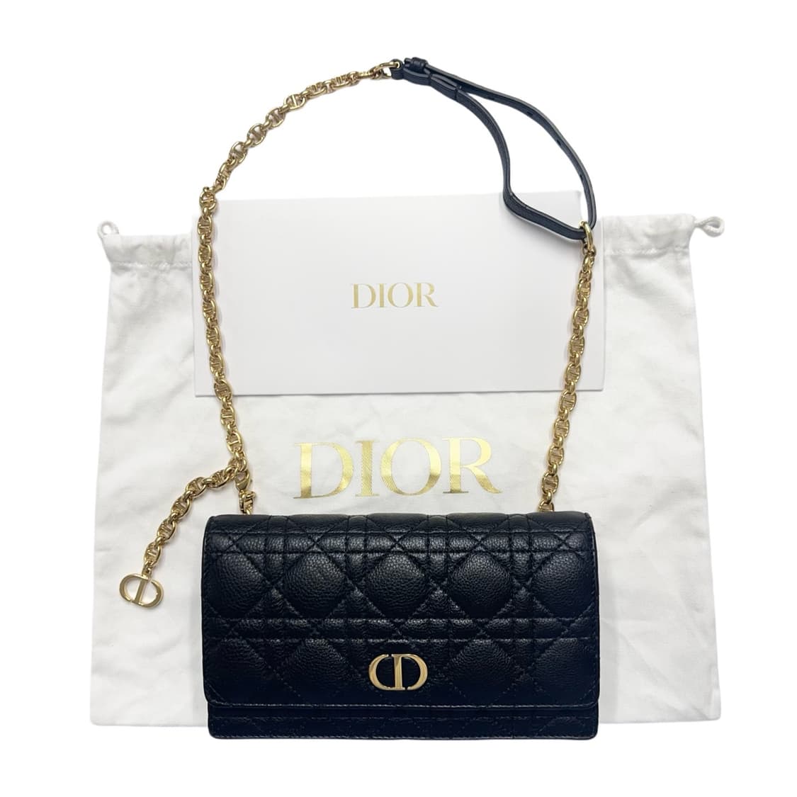 디올 카로 블랙 벨트 체인 파우치백 상품이미지1