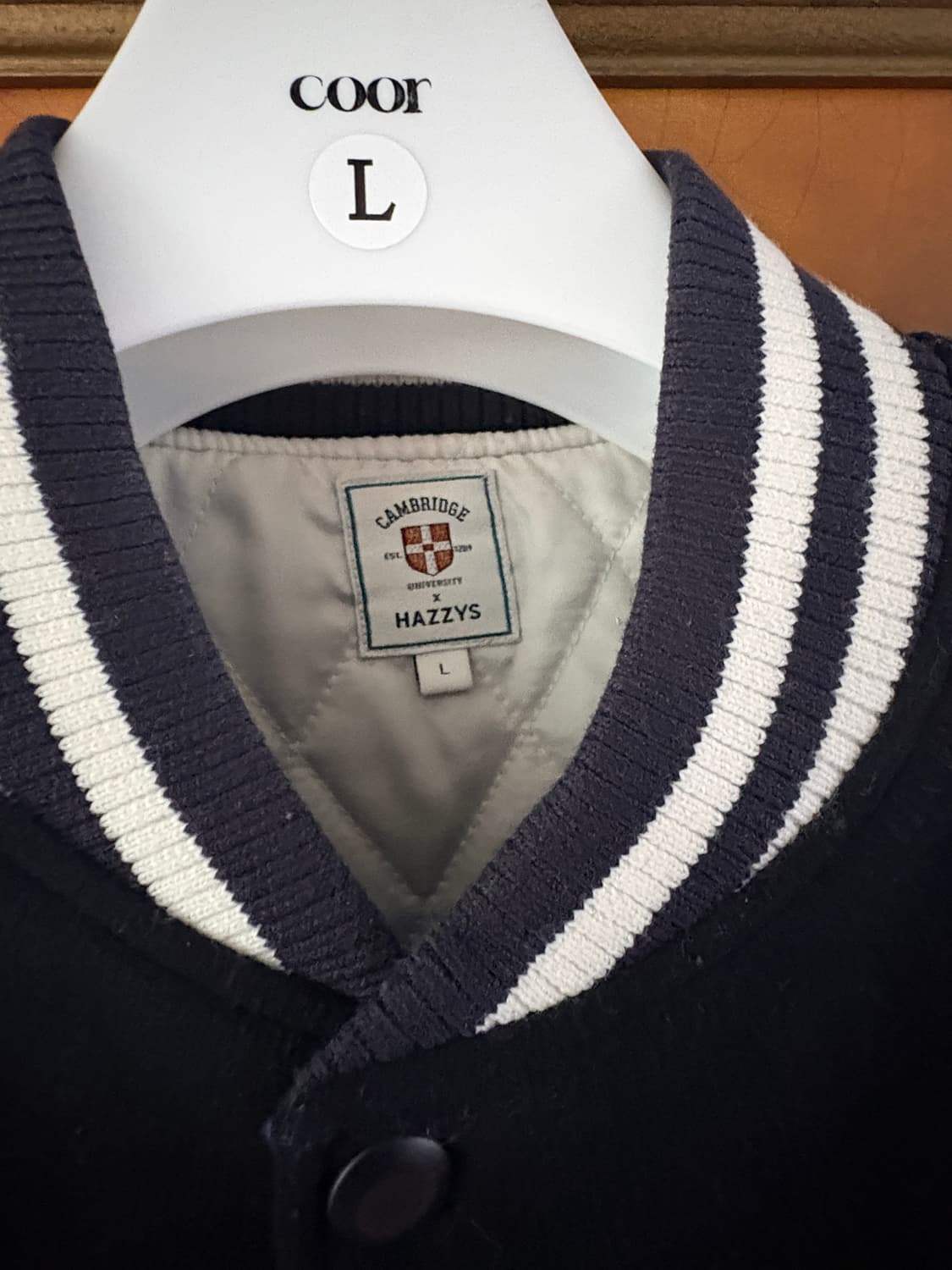 헤지스x케임브릿지 바시티 자켓 L 상품이미지2