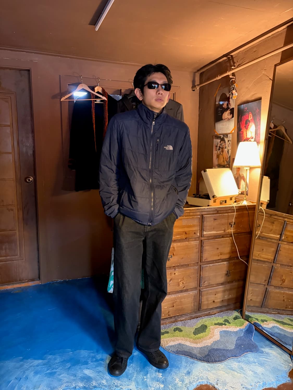 NORTHFACE BLUE LIGHTWEIGHT PADDED JACKET 상품이미지7