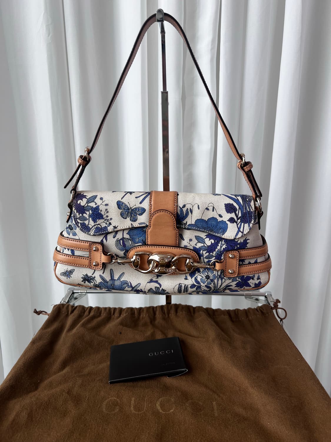RARE 구찌 홀스빗 플로럴 숄더백 상품이미지2