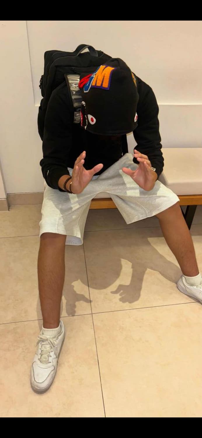 베이프 샤크 후드티 블랙 정품 L 상품이미지2