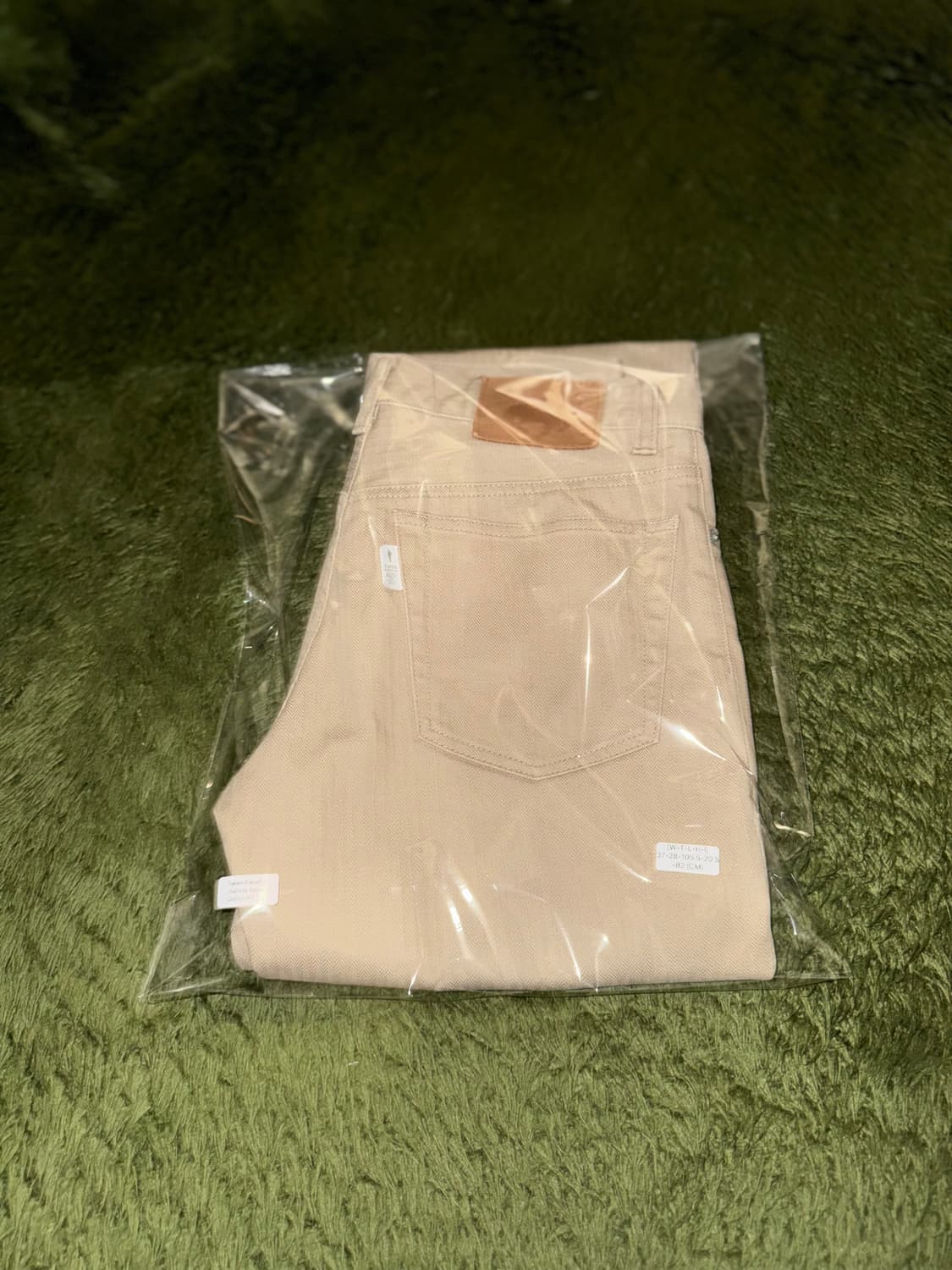 [2] 타케오 키쿠치 헤링본 5포켓 코튼 팬츠 베이지 상품이미지10