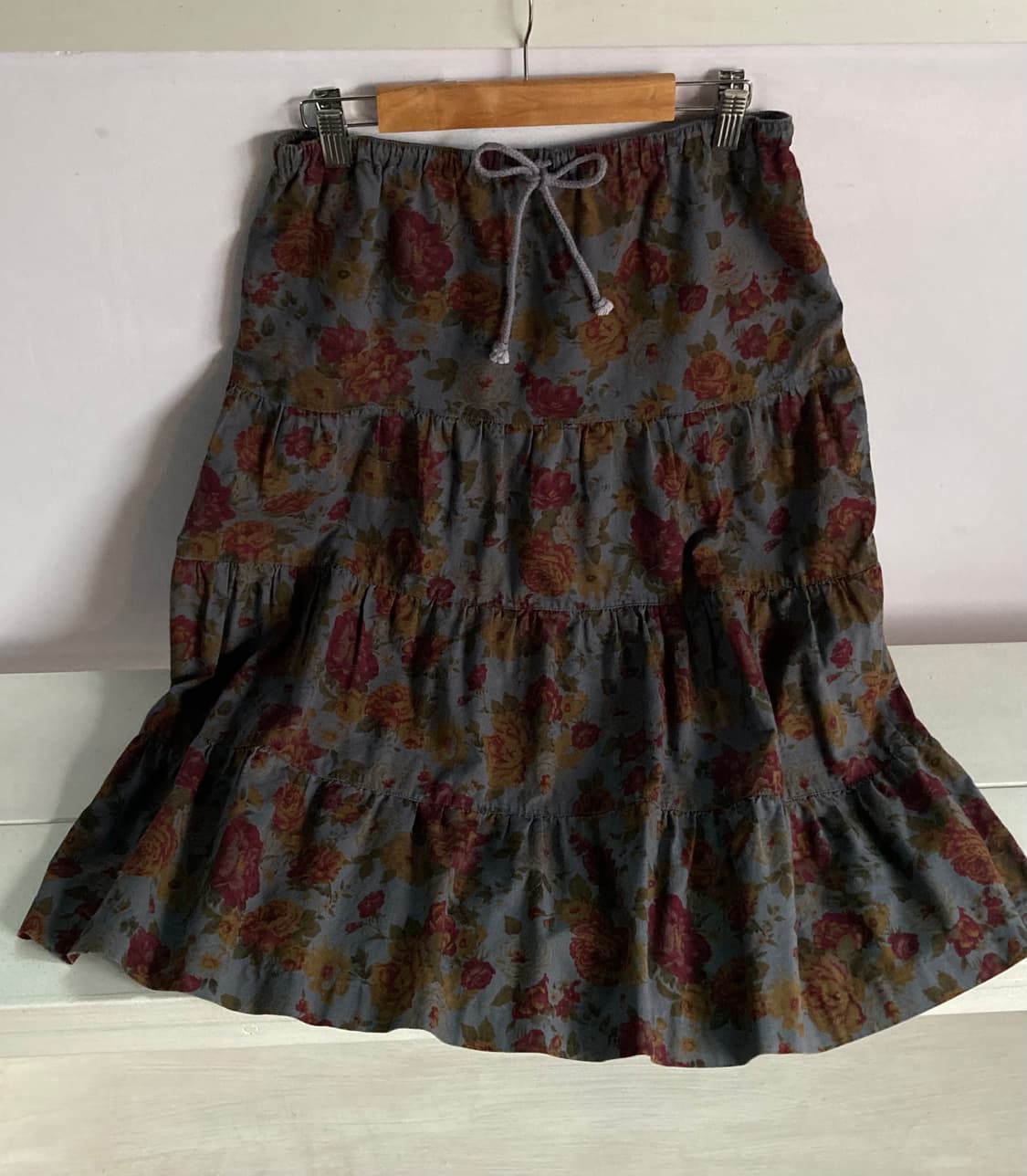 일본빈티지) 로즈 캉캉 스커트 상품이미지4