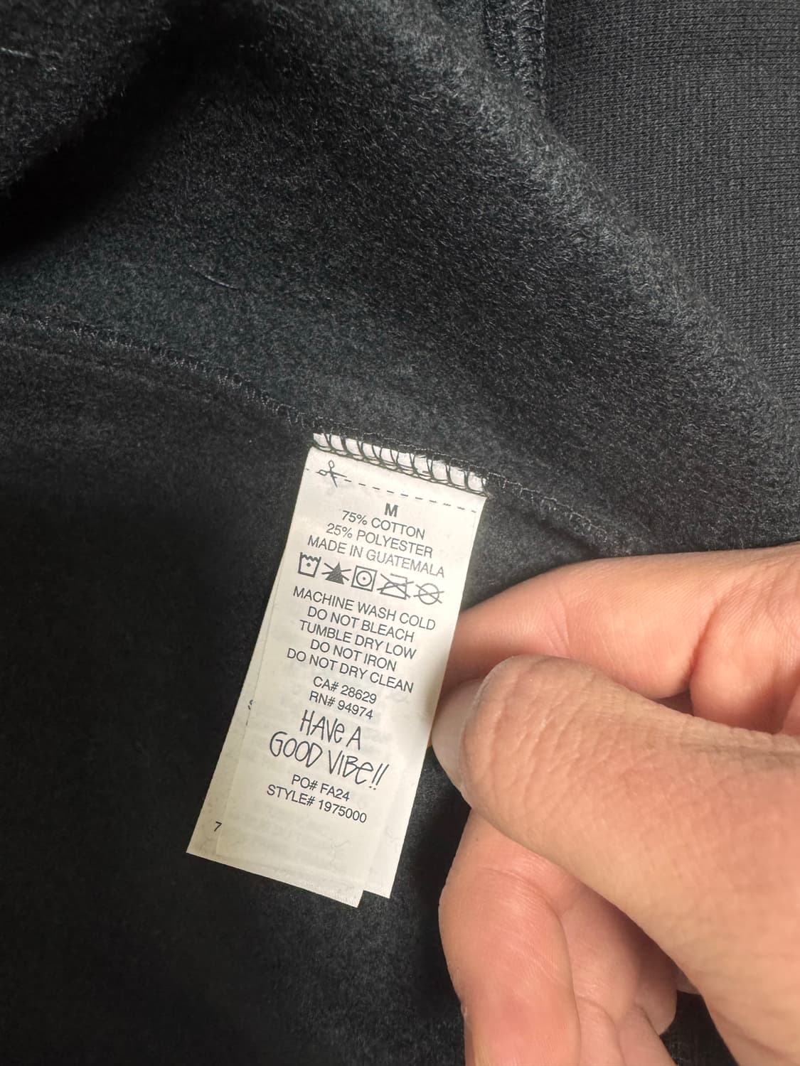 (새상품)스투시 베이직 후드집업 블랙 M 상품이미지6