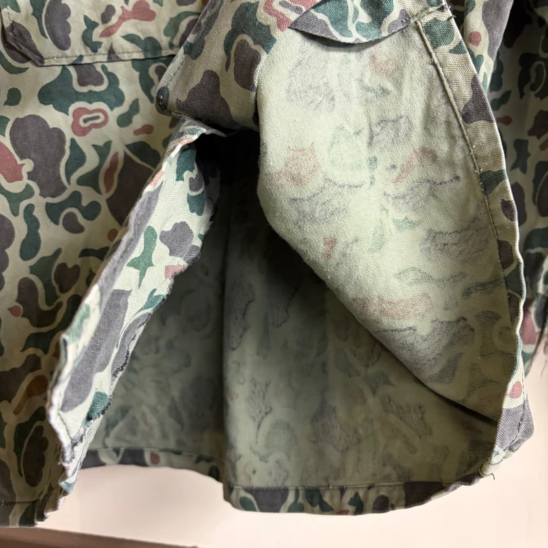 60s ROK DUCK HUNTER CAMO SHIRT 100-105 상품이미지4