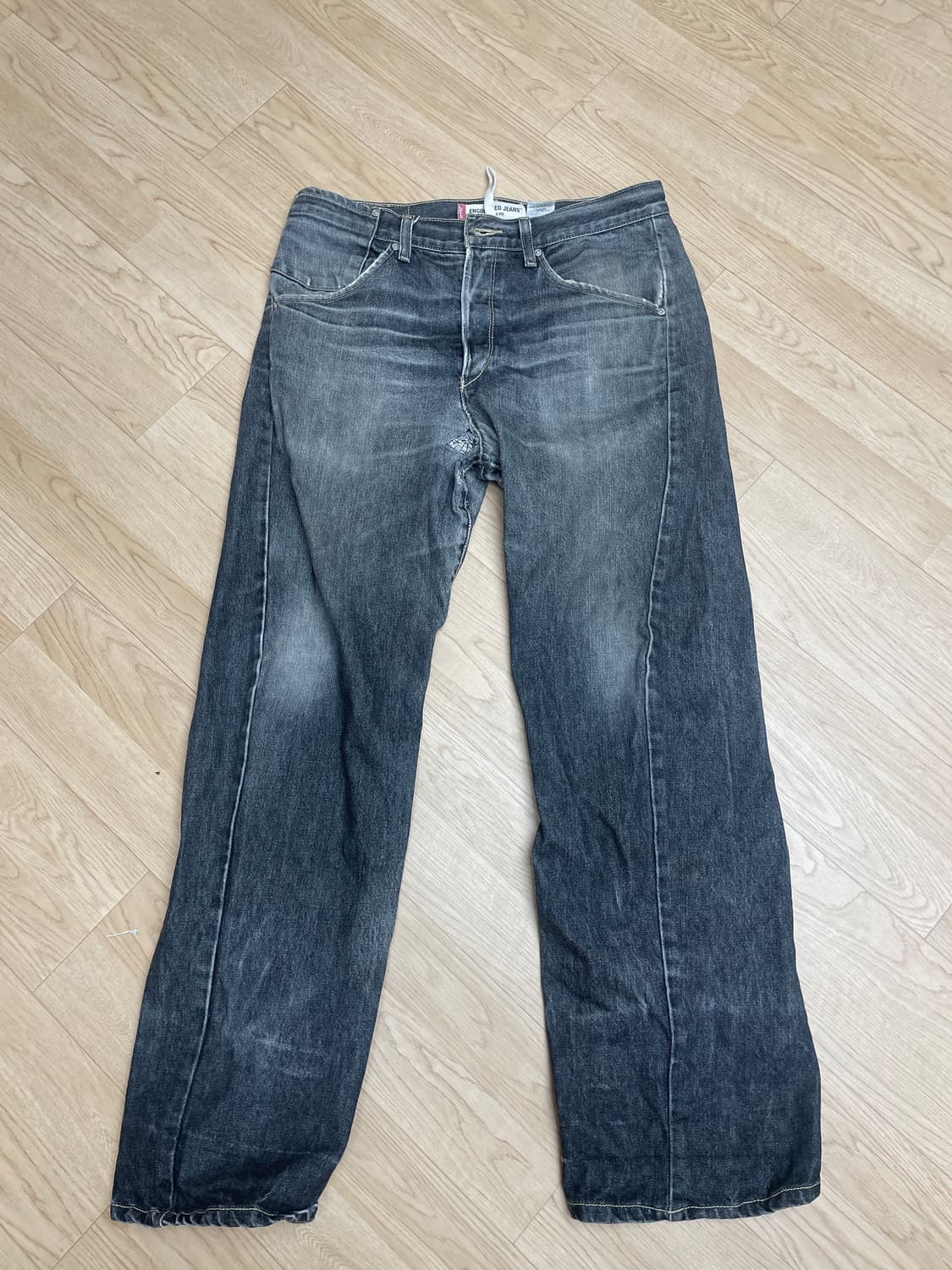 (34x32) 리바이스 엔지니어드진 흑청 상품이미지1