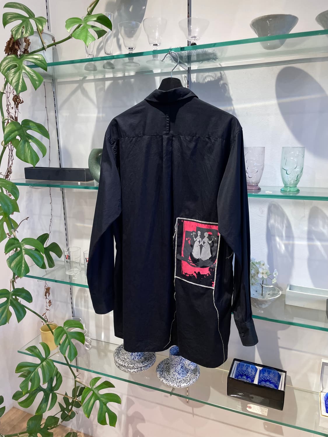 요지야마모토 S’YTE stitched patchwork shirt 상품이미지5