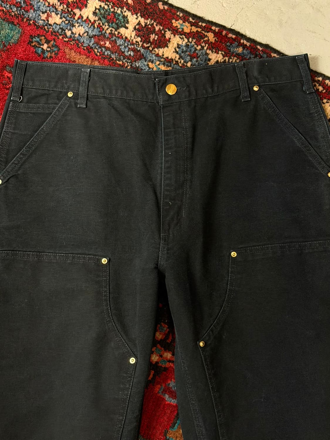 OG USA Made 칼하트 B01 더블니 블랙 칼하트 썩블니 좀비 상품이미지5