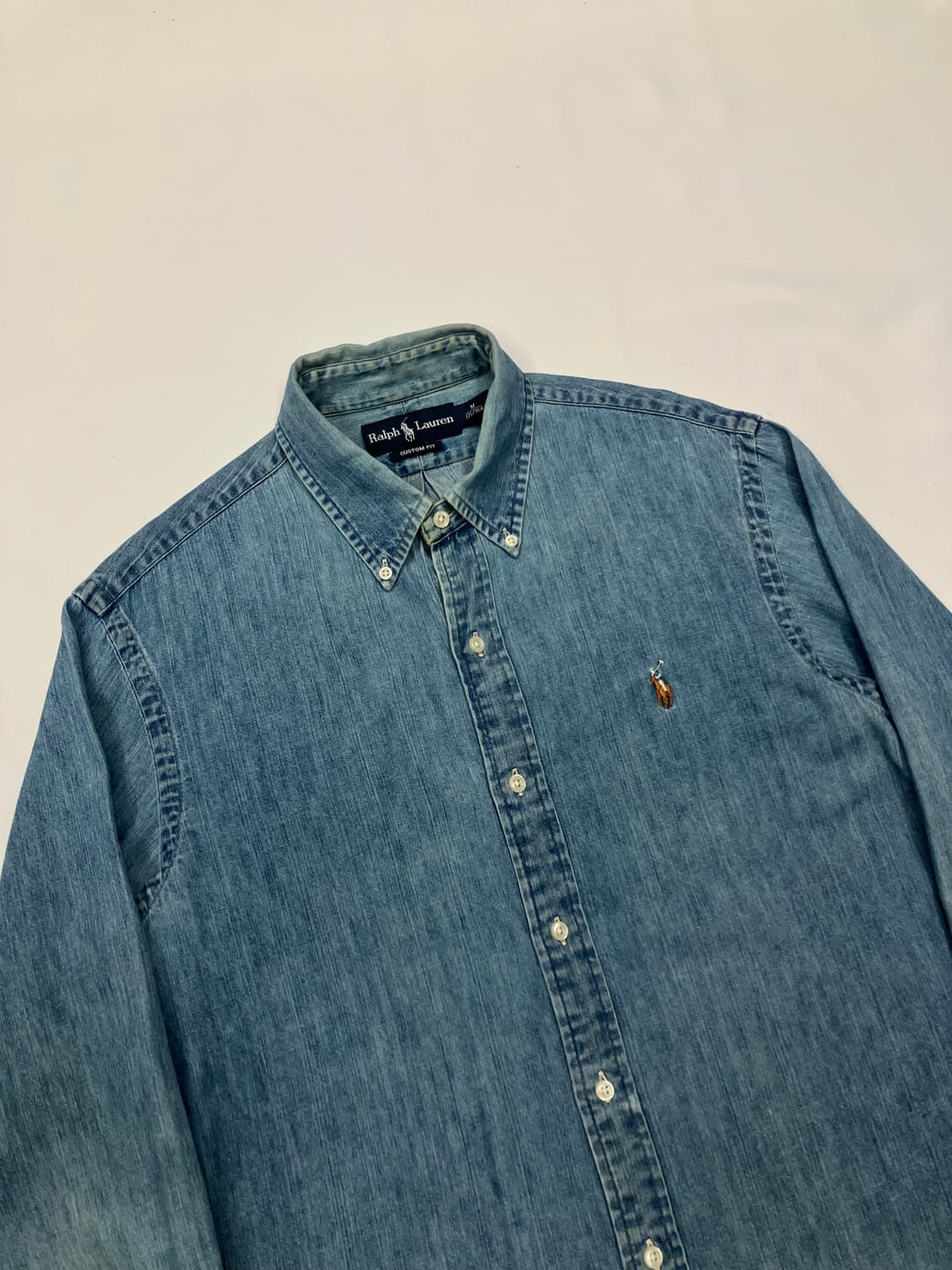 폴로 랄프로렌 중청 데님 셔츠 청남방 상품이미지4