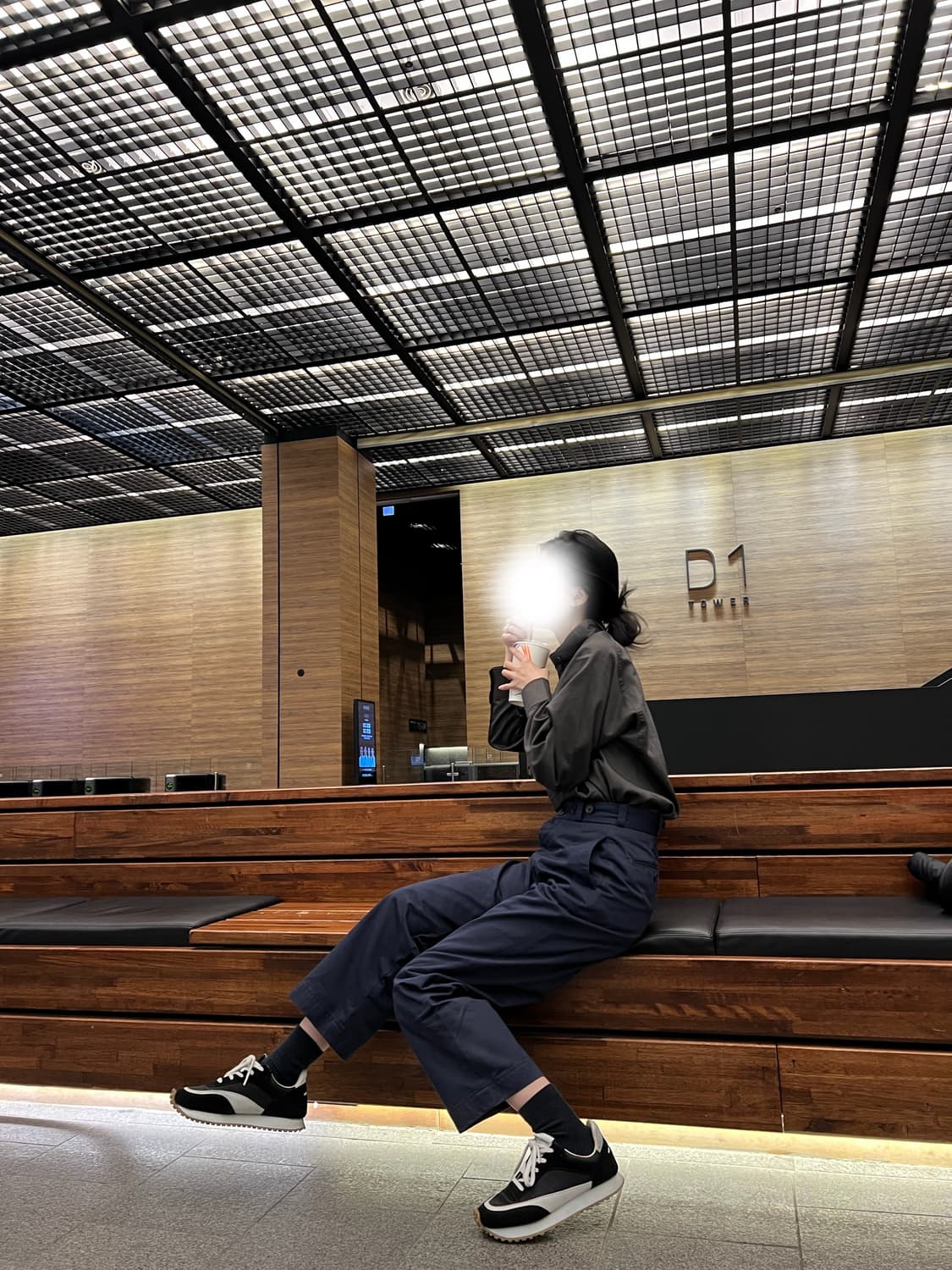 나이젤카본 네이비 와이드 치노 팬츠 상품이미지2