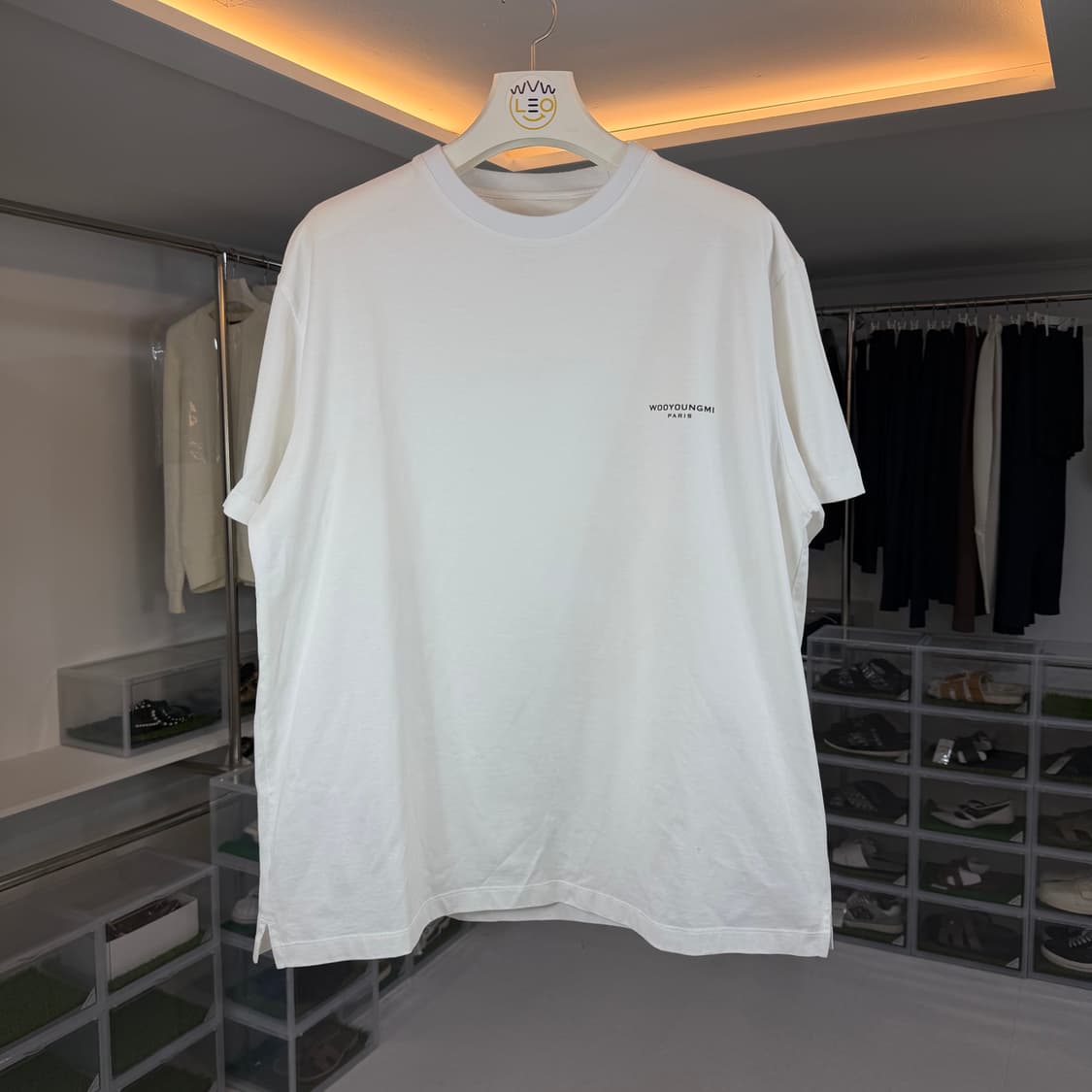 [리오브전포점] 우영미 플라워 프린트 백로고 반팔 50 상품이미지2