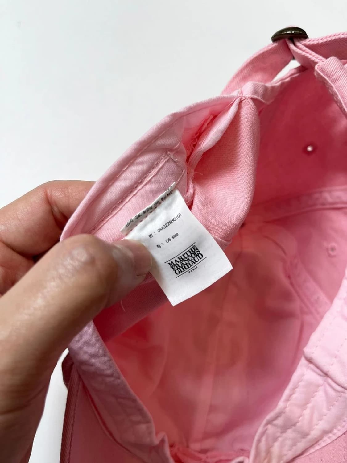 마리떼프랑소와저버 핑크 로고 시그니처 볼캡 Q1371 상품이미지7