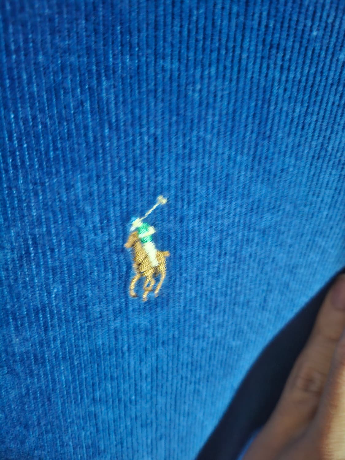 폴로 랄프로렌 니트 코듀로이 쿼터 지퍼 풀오버 L사이즈 상품이미지3