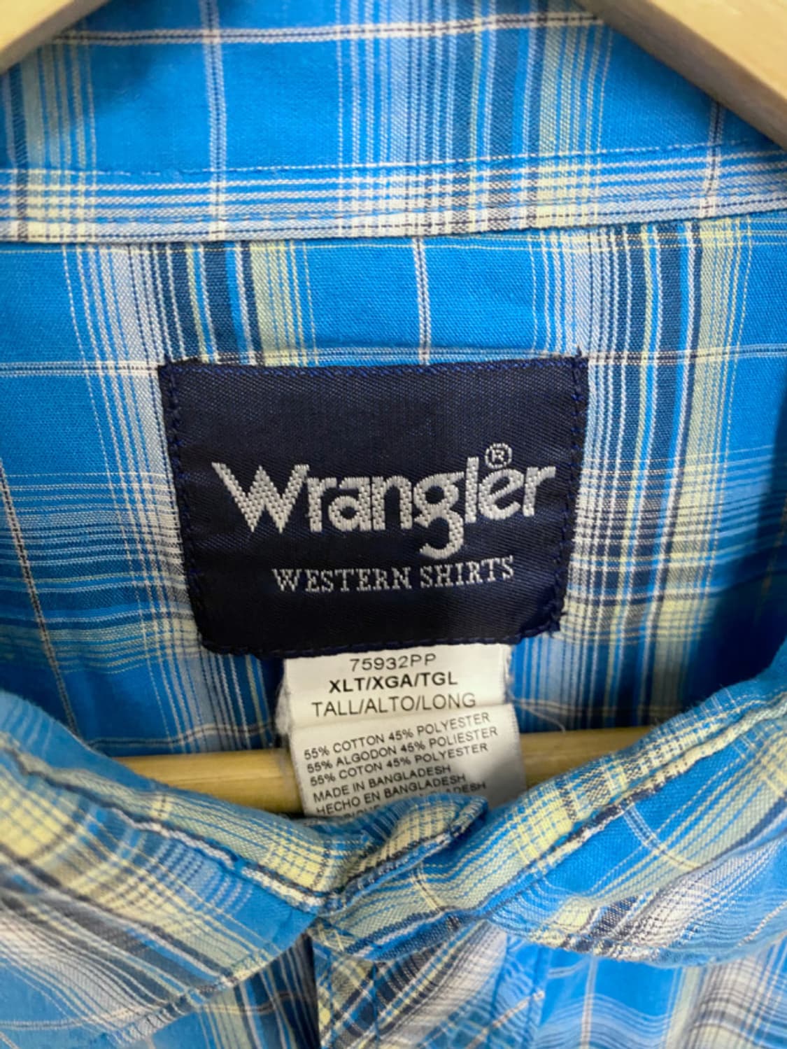 WRANGLER 옴브레 웨스턴 셔츠 상품이미지5