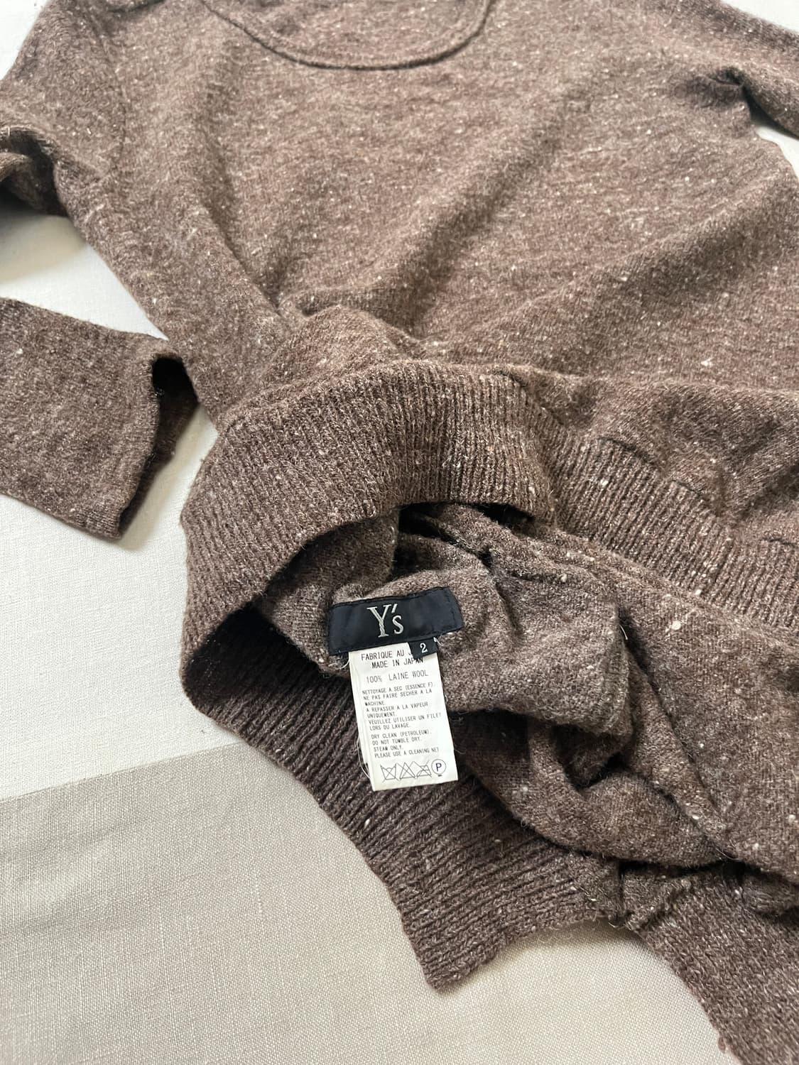 요지야마모토 네프 울 비대칭 니트 yohji yamamoto 보카시 상품이미지5