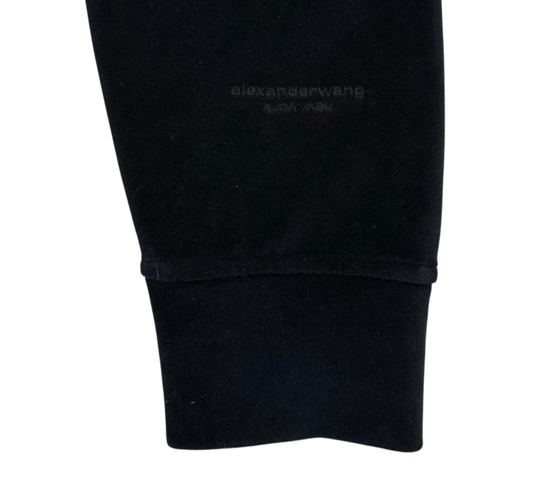 알렉산더 왕 파워숄더 벨벳 크롭 후드집업 상품이미지4