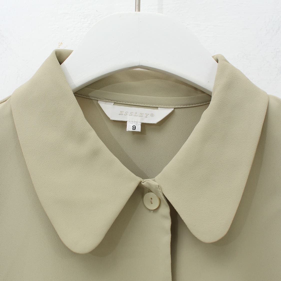 일본 빈티지 라운드 칼라 넥 블라우스 상품이미지4