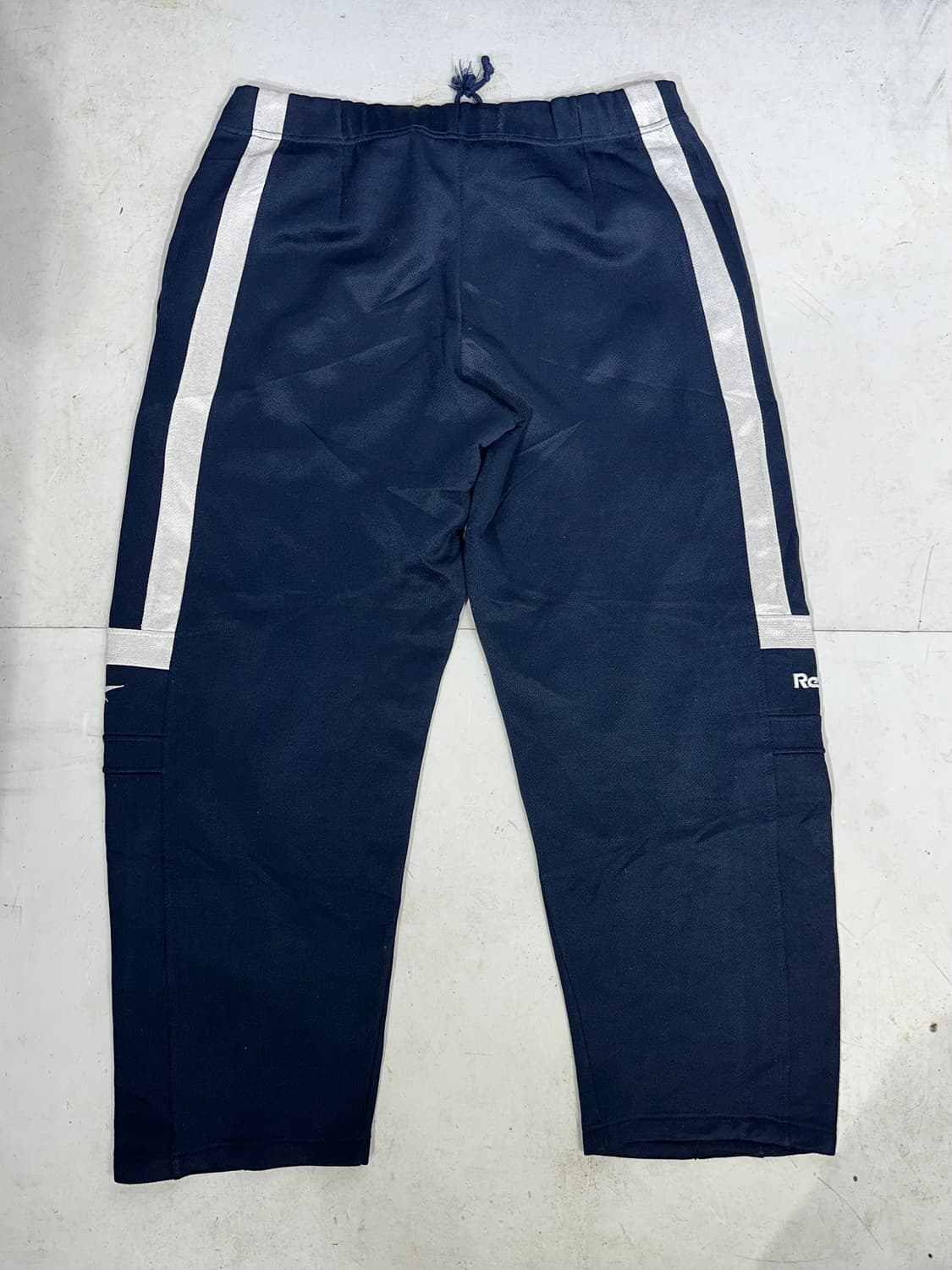 리복 네이비 와이드 화이트 포린크 추리닝 바지 트레이닝 팬츠  상품이미지5
