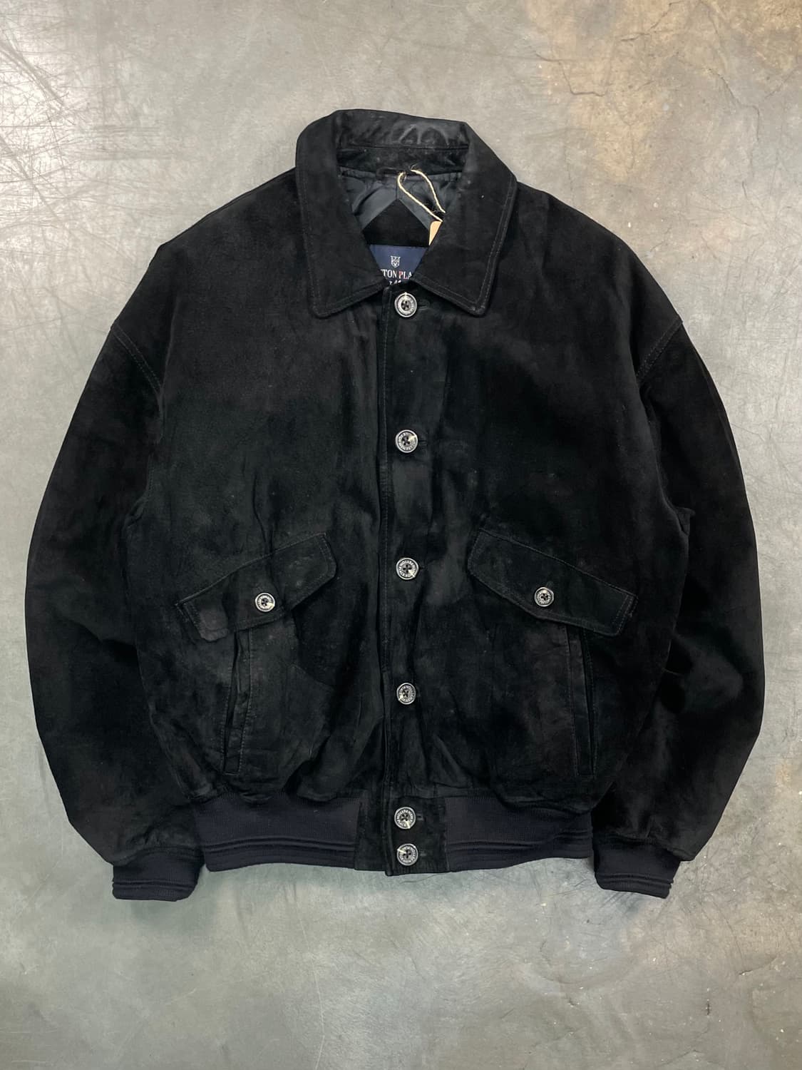 빈티지 스펠아웃 스웨이드 바시티 자켓 상품이미지4