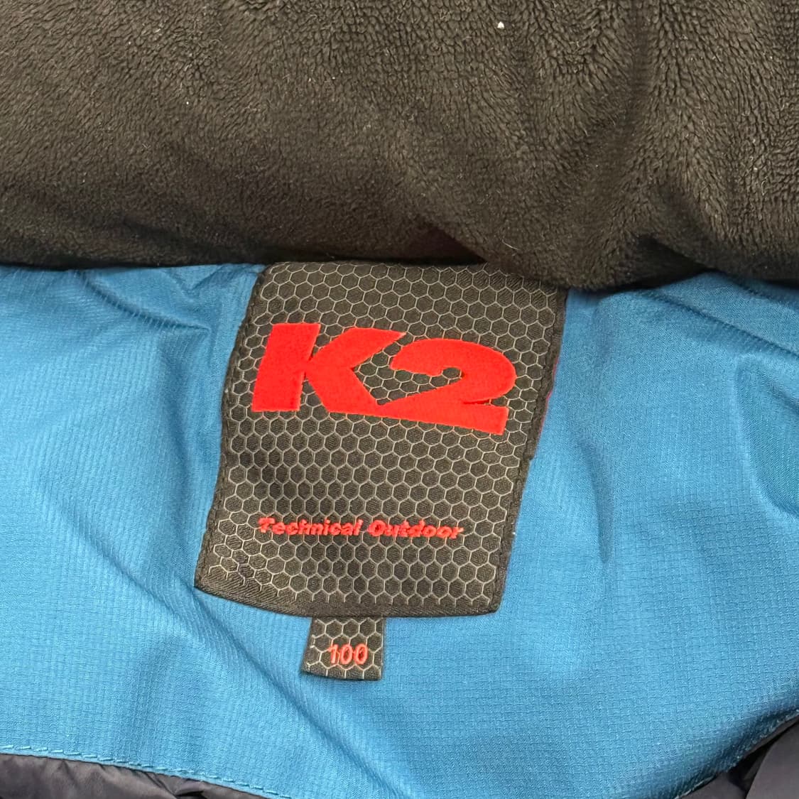 [정품/100] K2 블랙 블루 다운 패딩 점퍼 b19 상품이미지5